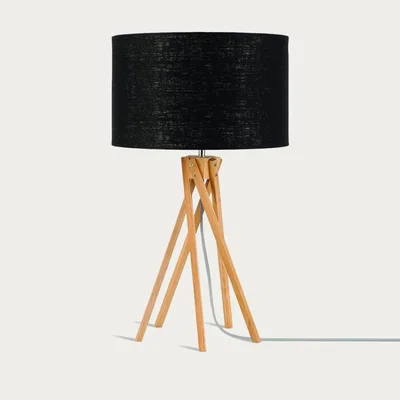 Bombinate.com Natural/Black Kilimanjaro Bamboo Table Lamp