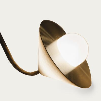Bombinate.com Brushed Brass Alba Top Table Lamp - EU Plug