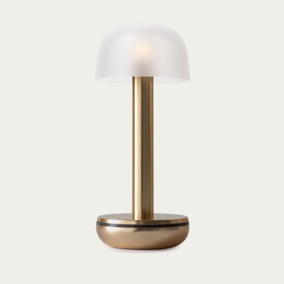 Bombinate.com Gold Frosted Glass Two Table Light