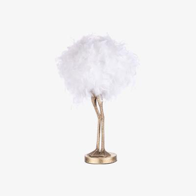BHS.com Ada Ostrich Legs Table Lamp, White and Gold