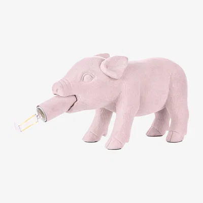 BHS.com Hilda Pig Table Lamp, Pink