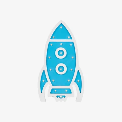 BHS.com Glow Rocket Table Lamp, Blue