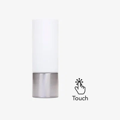BHS.com Tilly Touch Sensitive Table Lamp, Satin Nickel