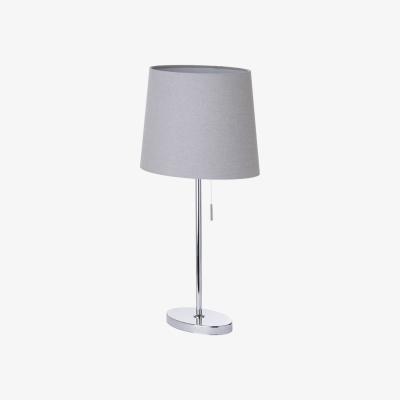 BHS.com Bryant Oval Table Lamp with Grey Shade, Chrome