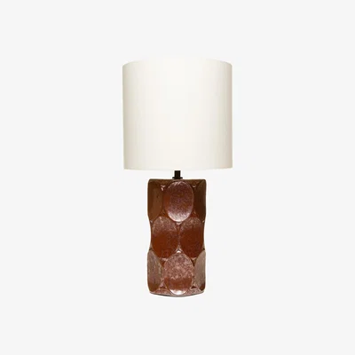 BHS.com Alder Scalloped Table Lamp, Burnt Orange