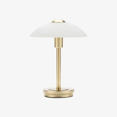 BHS.com Archie Touch Lamp, Satin Brass and Alabaster