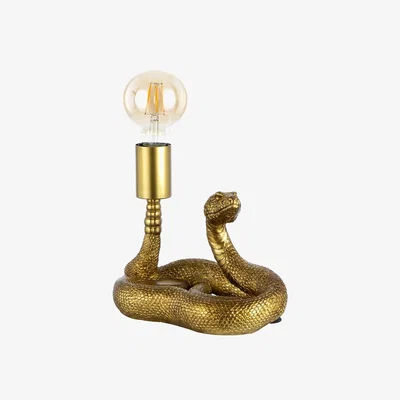 BHS.com Cyril Snake Table Lamp, Brass