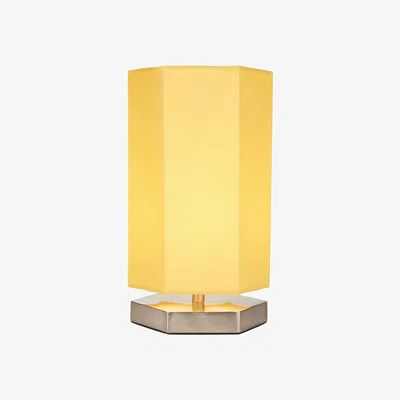BHS.com Glow Hexagon Table Lamp, Ochre