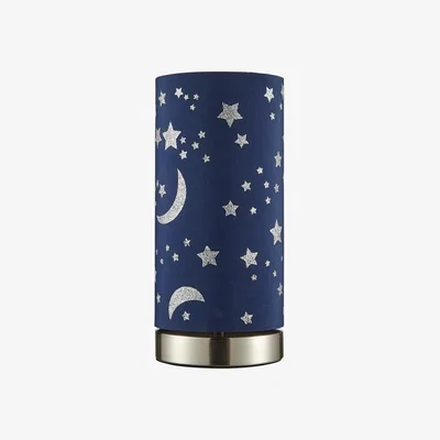 BHS.com Glow Moon and Stars Table Lamp, Navy