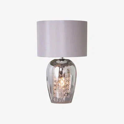 BHS.com Sophia Smoked Glass Table Lamp, Grey