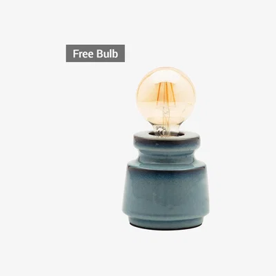 BHS.com Tizzo Retro Vessel Table Lamp with 95mm Bulb, Blue