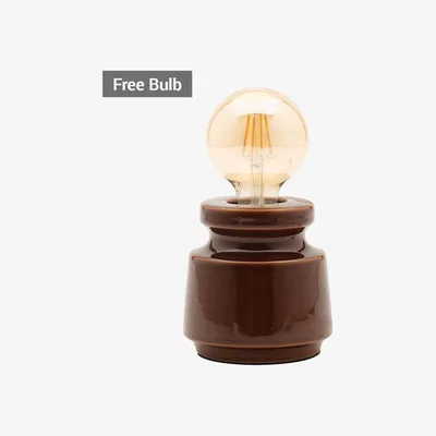 BHS.com Tizzo Retro Vessel Table Lamp with 95mm Bulb, Dark Honey