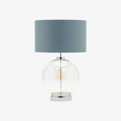 BHS.com Metro Iridescent Glass Sphere Table Lamp, Nickel and Grey