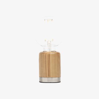BHS.com Theo Wooden Table Lamp, Ash