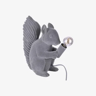 BHS.com Simon Squirrel Tabe Lamp, Grey
