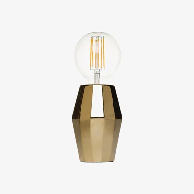 BHS.com Elm Geometric Base Table Lamp, Gold