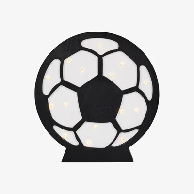 BHS.com Glow Football Table Lamp, Black & White