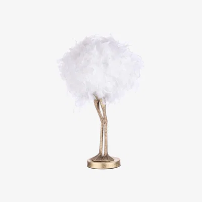 BHS.com Ada Ostrich Legs Table Lamp, White and Gold