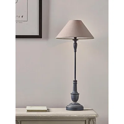 Cox and Cox Slim Metal Bedside Lamp