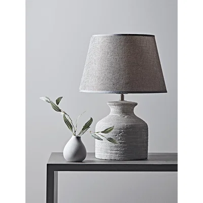 Cox and Cox Concrete Effect Bedside Lamp