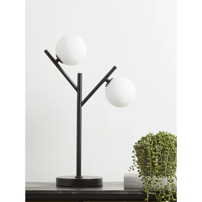 Cox and Cox Double Frosted Globe Table Lamp
