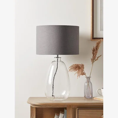 Cox and Cox Bubbled Glass Table Lamp