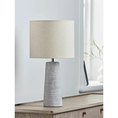 Cox and Cox Ribbed Tapered Table Lamp