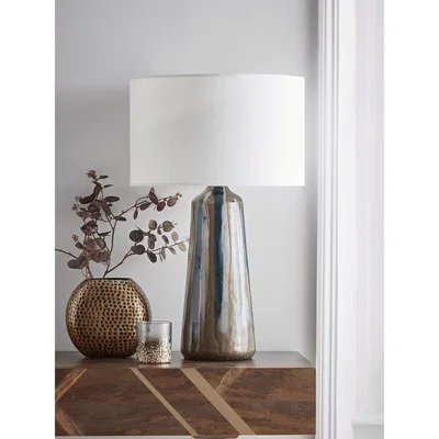 Cox and Cox NEW Enamelled Glass Table Lamp