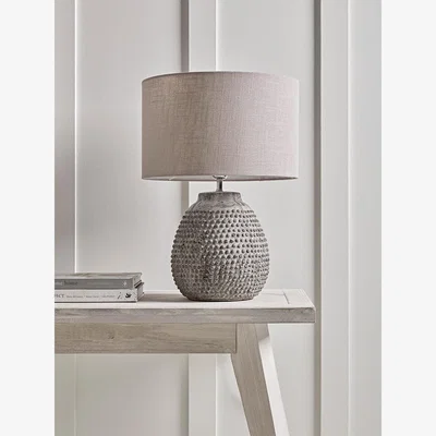 Cox and Cox Dotty Concrete Table Lamp