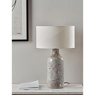 Cox and Cox Painted Marble & Gold Table Lamp