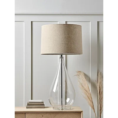 Cox and Cox NEW Glass Teardrop Table Lamp