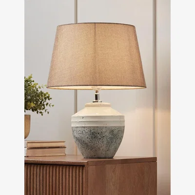 Cox and Cox Dipped Glaze Table Lamp - Small