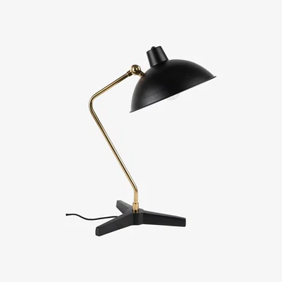 Cuckooland Dutchbone Devi Vintage Desk Lamp in Matte Black