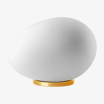 The Conran Shop Medium Gregg Table Lamp in White & Gold