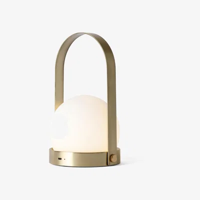 The Conran Shop Carrie LED Portable Lamp Brass