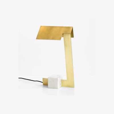 The Conran Shop Clark Desk Lamp Brass With Marble Base