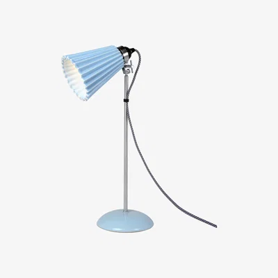 The Conran Shop Hector Pleat Table Lamp Light Blue Medium