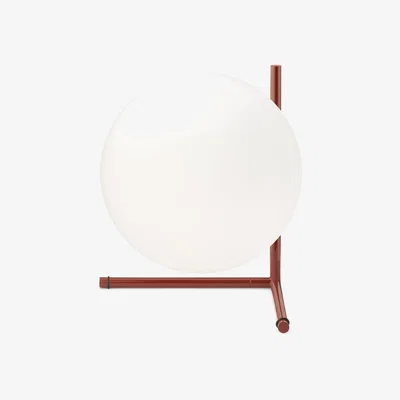 The Conran Shop IC T2 Table Lamp in Glossy Red Burgundy