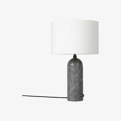 The Conran Shop Gravity Table Lamp Grey Marble & White