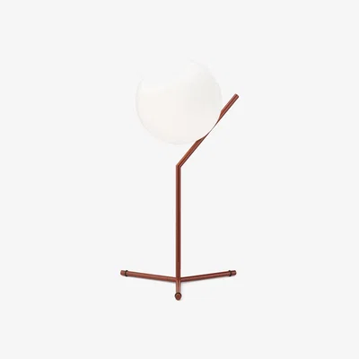 The Conran Shop IC T1 High Table Lamp in Glossy Red Burgundy
