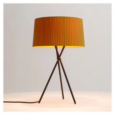 The Conran Shop Tripode M3 Table Lamp Black Base Mustard Shade