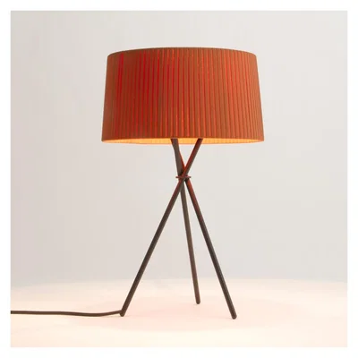 The Conran Shop Tripode M3 Table Lamp Black Base Terracotta Shade