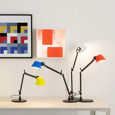 The Conran Shop Tolomeo Micro Bicolour Lamp in Black & Coral