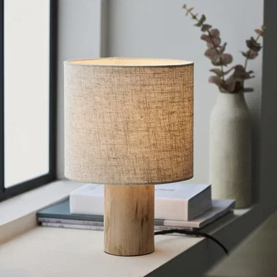 Cult Furniture Durban Table Lamp, Natural Linen