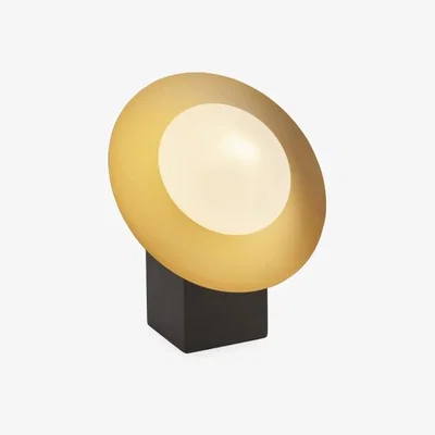 Cult Furniture Temuka Table Lamp, Black & Brass