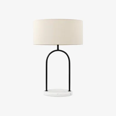 Cult Furniture Dulwich Table Lamp, Cream & White Marble