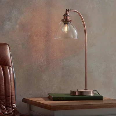 Dunelm Vogue Tobermory Table Light Copper