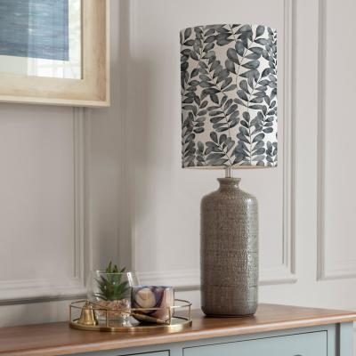 Dunelm Inopia Table Lamp with Rowan Shade Rowan Blue Grey