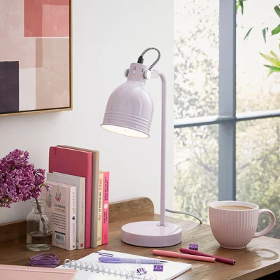 Dunelm Issac Desk Lamp Lilac (Purple)