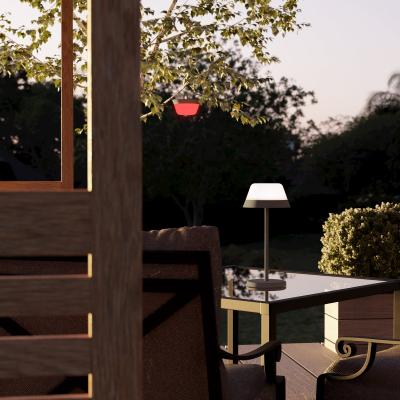 Dunelm EGLO Meggiano Touch Dimmable Indoor Outdoor Table Lamp Grey
